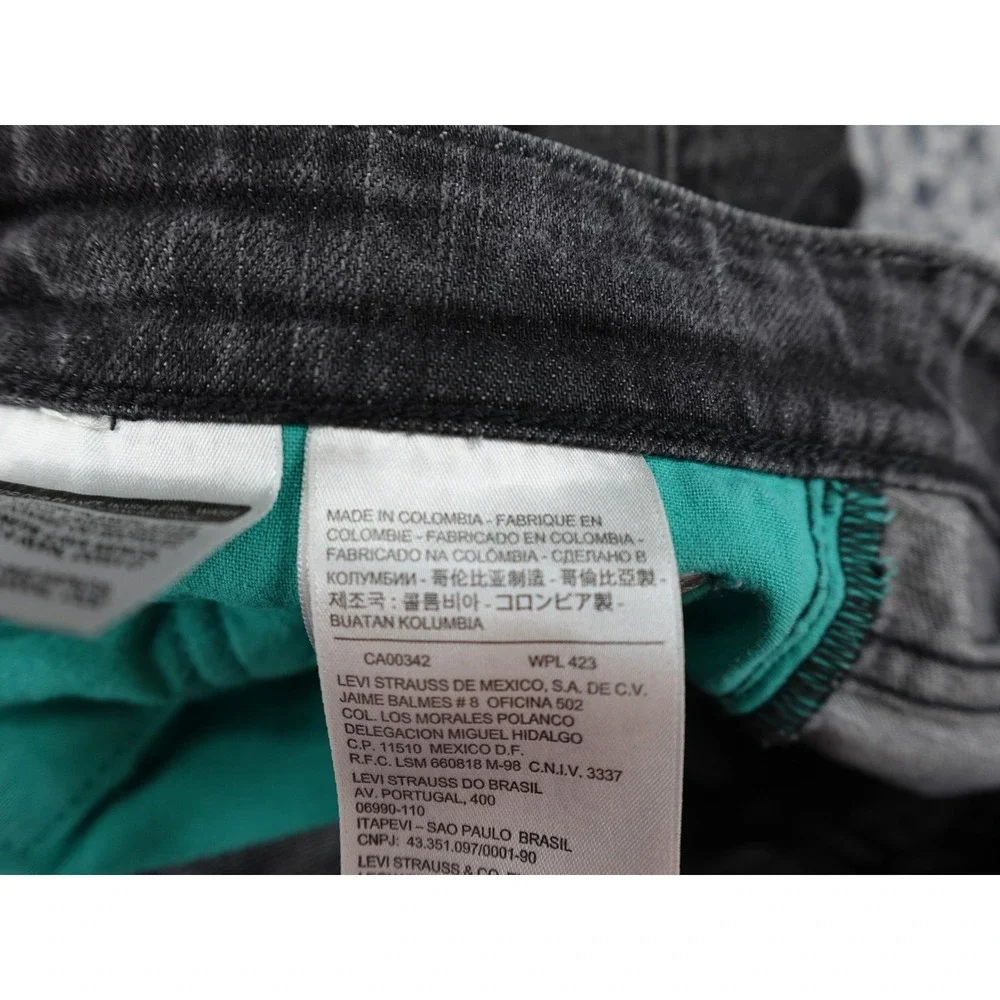 Levis 511 Slim Fit Jeans Mens 31x30 Gray Faded Denim 19111-0063